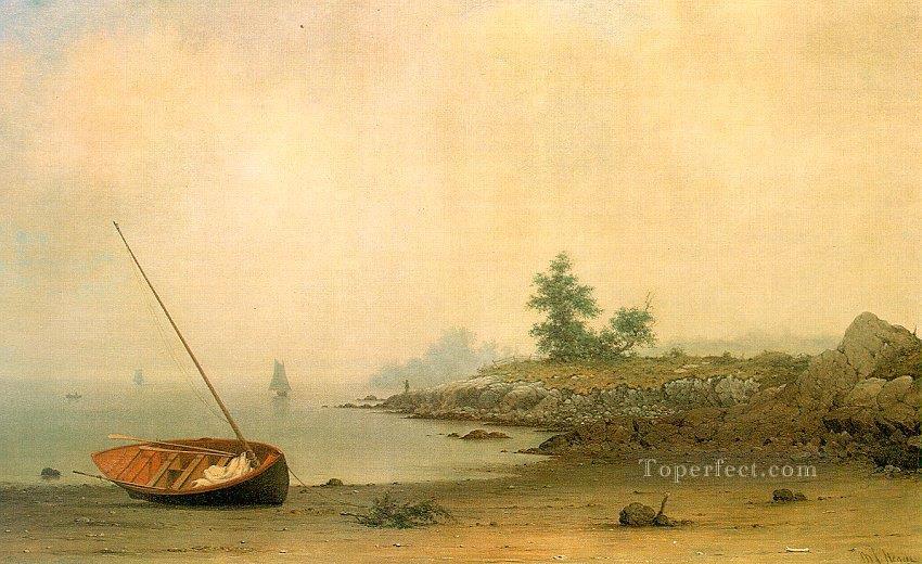The Stranded Boat Romantic Martin Johnson Heade Oil Paintings